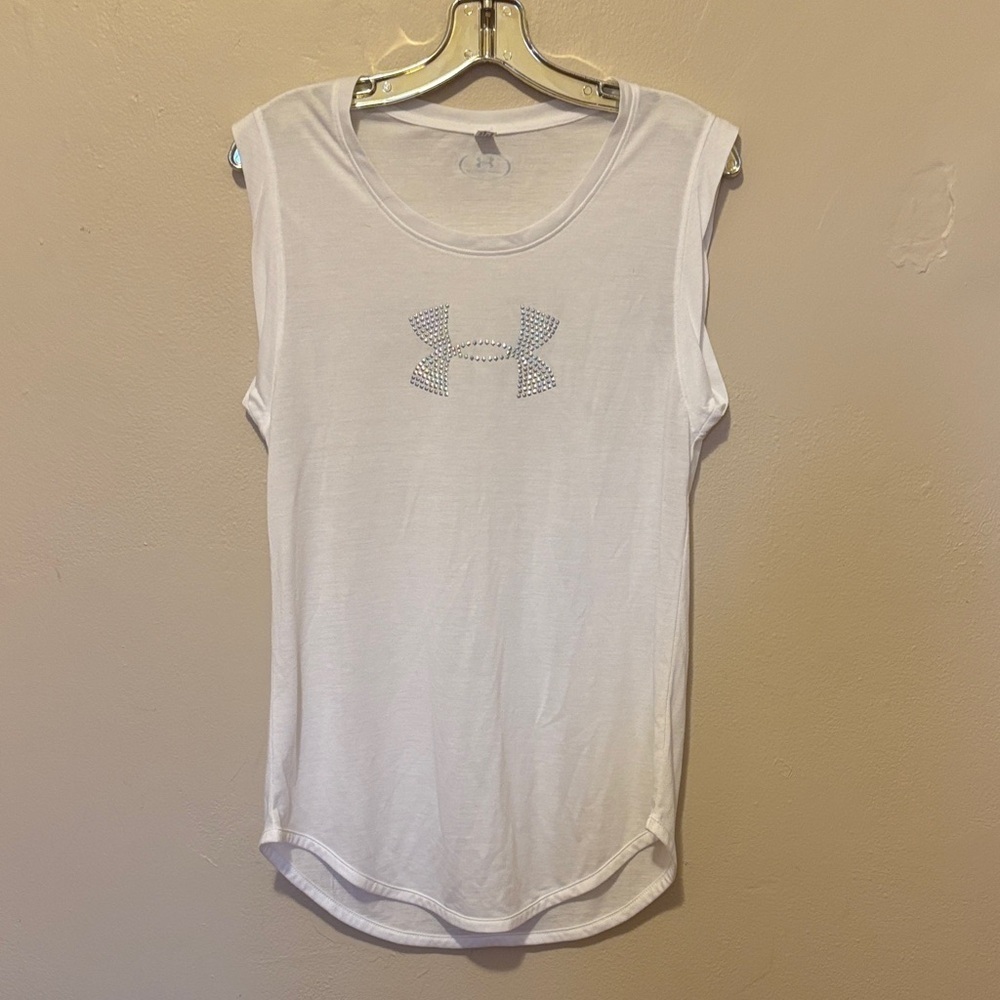 Under Armour Women's Classic White Muscle Tee
